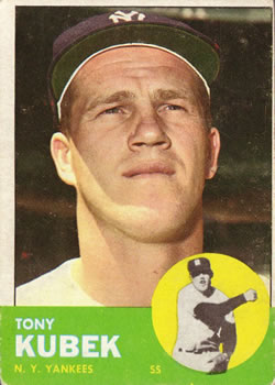 1963 Topps Baseball Cards      020      Tony Kubek